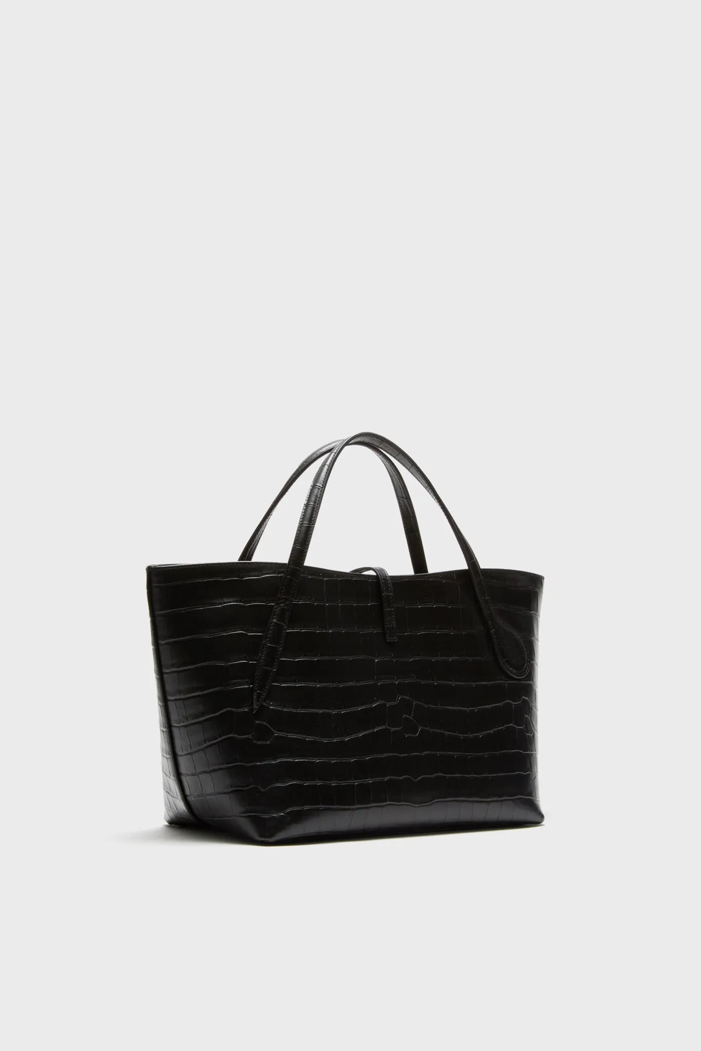 Black Croc Embossed Petite Penne Tote sold by Tuckernuck product image thumbnail 5