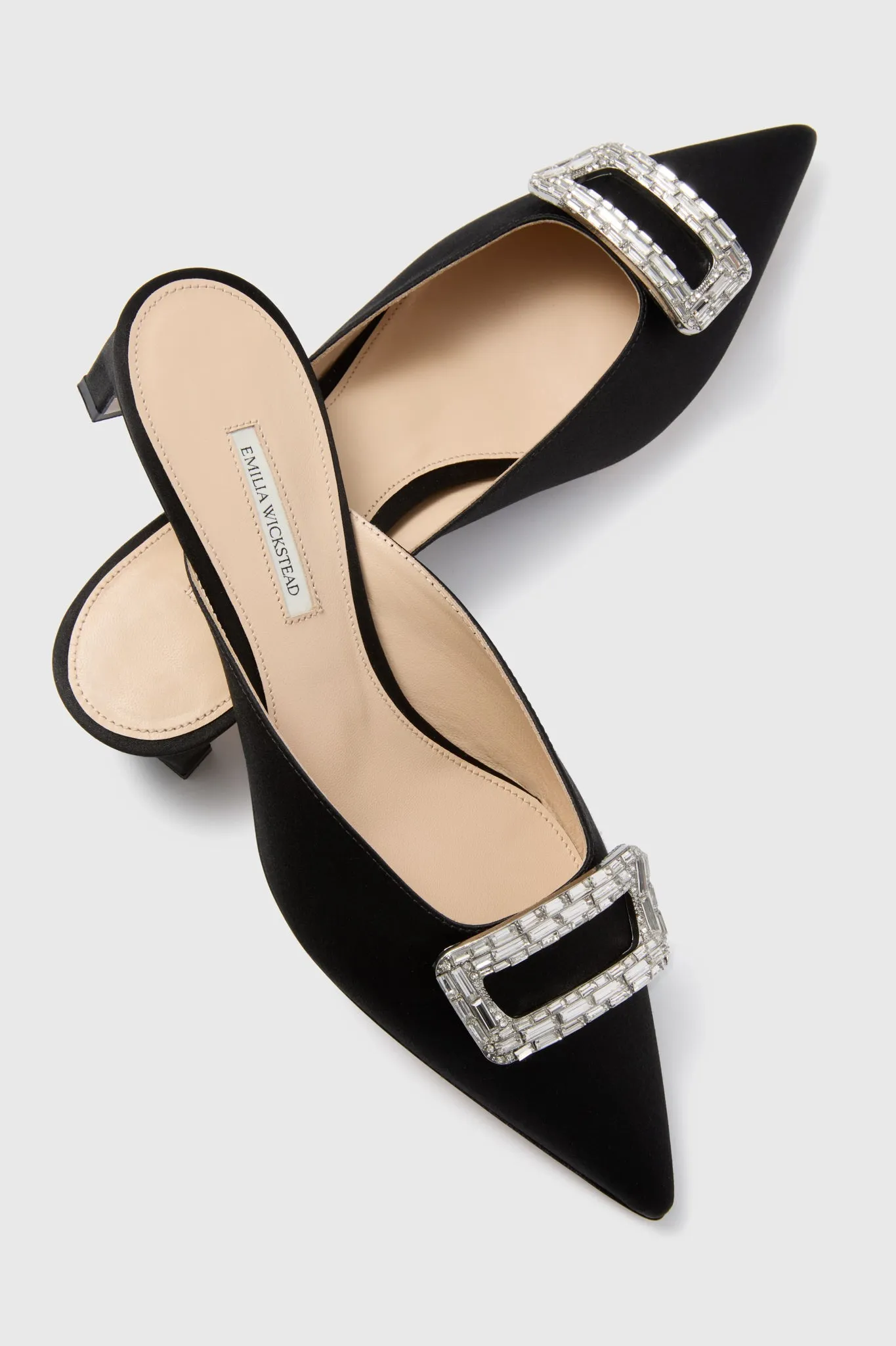 Black Katy Kitten Heels with Jewels sold by Tuckernuck product image thumbnail 5