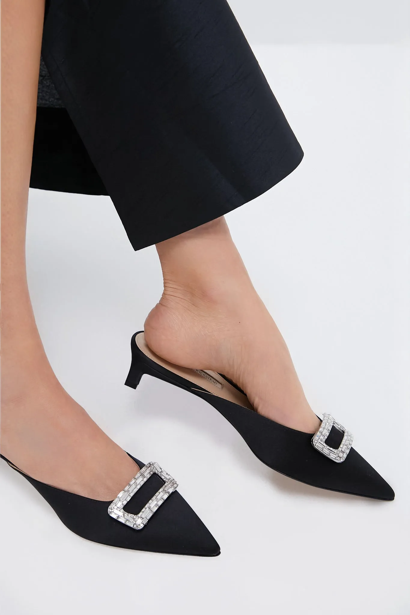 Black Katy Kitten Heels with Jewels sold by Tuckernuck product image thumbnail 2