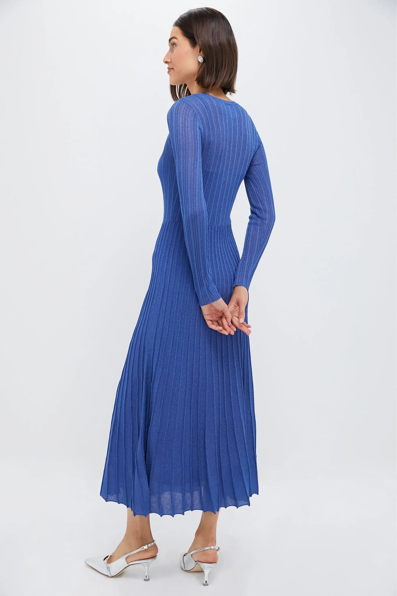 Cobalt Shimmer Knit Cammie Maxi Dress sold by Tuckernuck product image thumbnail 4