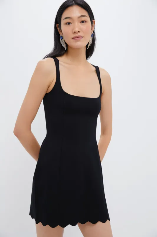 Black Fia Crepe Mini Dress made by Tuckernuck