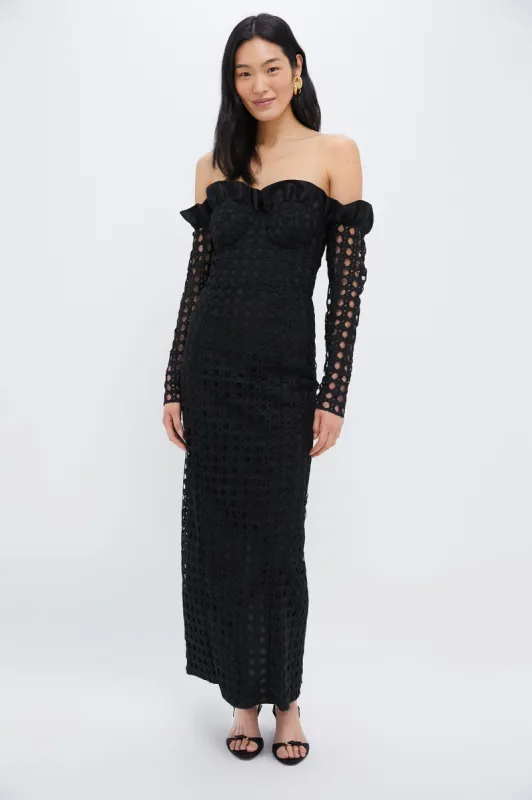 Cane Lace Off the Shoulder Monique Dress sold by Tuckernuck