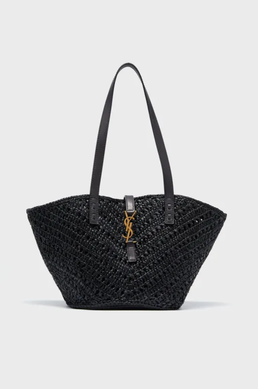 Saint Laurent Black Small Panier Tote Bag sold by Tuckernuck