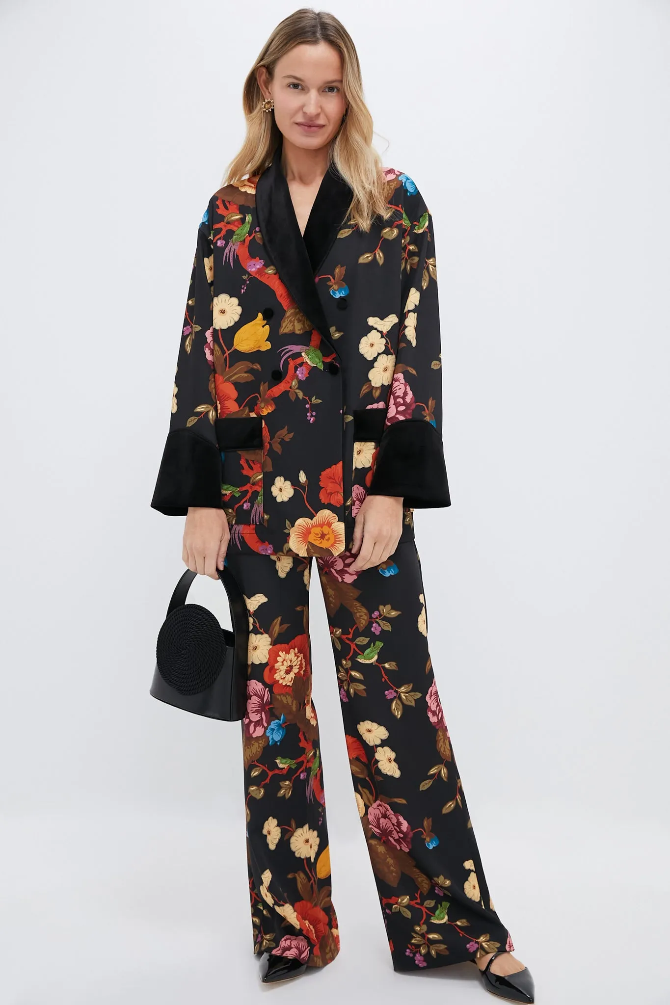 Baroque Floral Smoking Jacket sold by Tuckernuck product image thumbnail 2