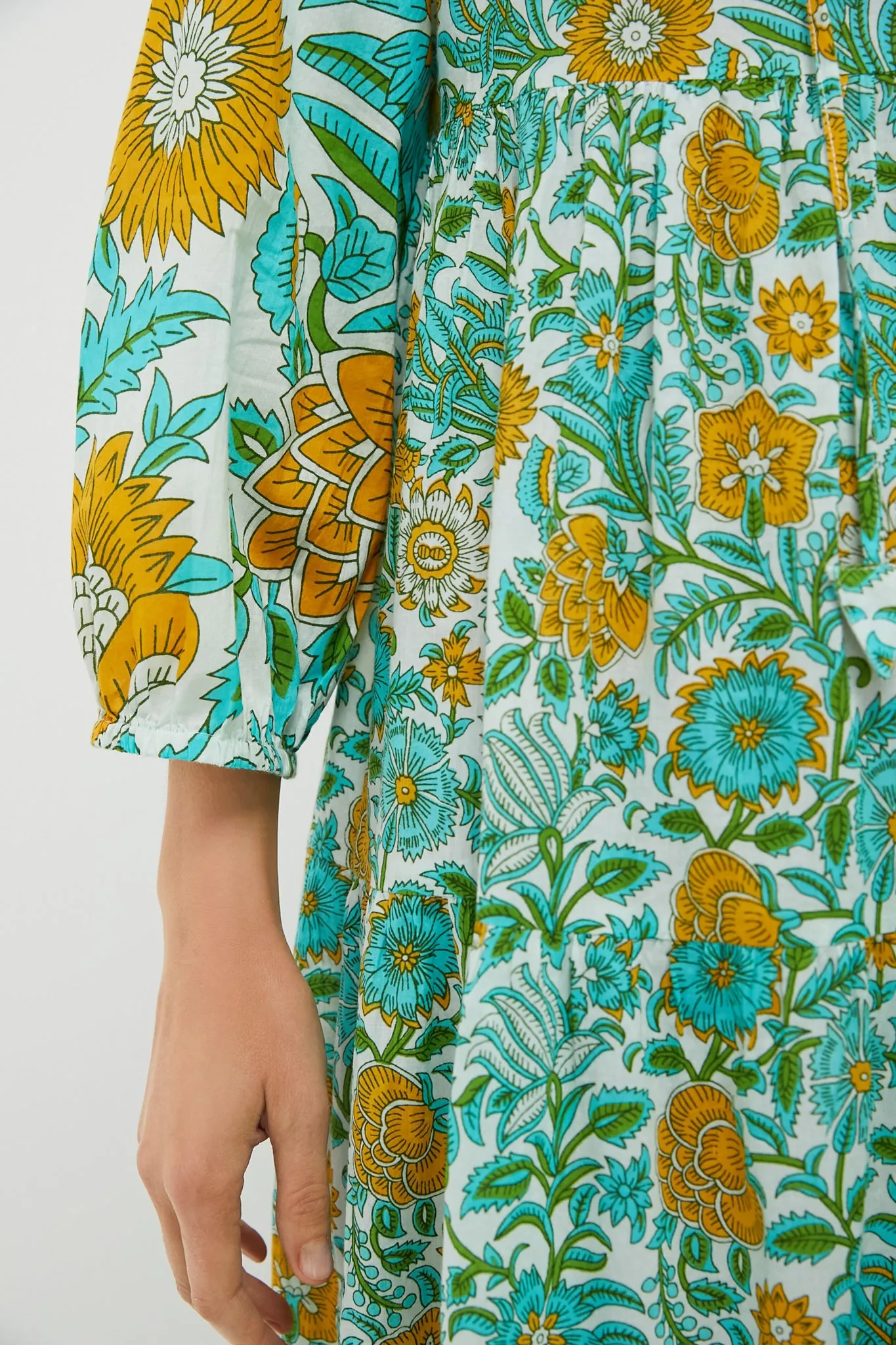 Lagoon Wildflower Long Sleeve Salty Paloma Caftan sold by Tuckernuck product image thumbnail 5