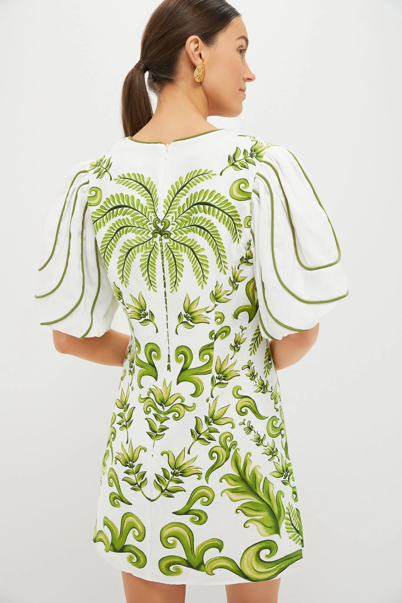 Off White V-Neck Milani Short Sleeve Mini Dress sold by Tuckernuck product image thumbnail 4