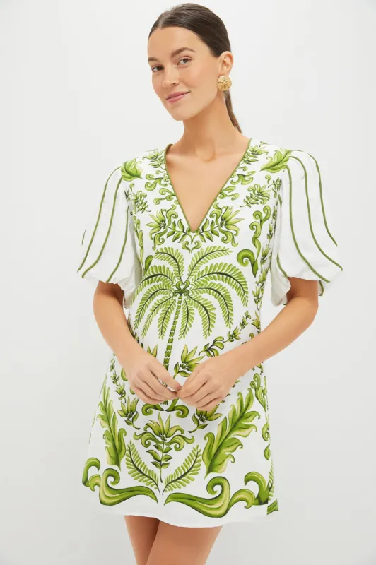 Off White V-Neck Milani Short Sleeve Mini Dress sold by Tuckernuck