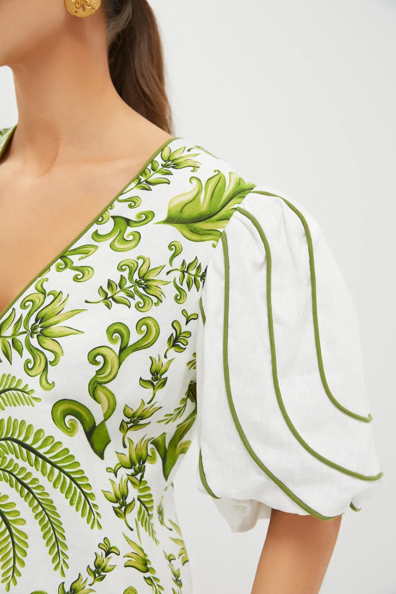 Off White V-Neck Milani Short Sleeve Mini Dress sold by Tuckernuck product image thumbnail 5