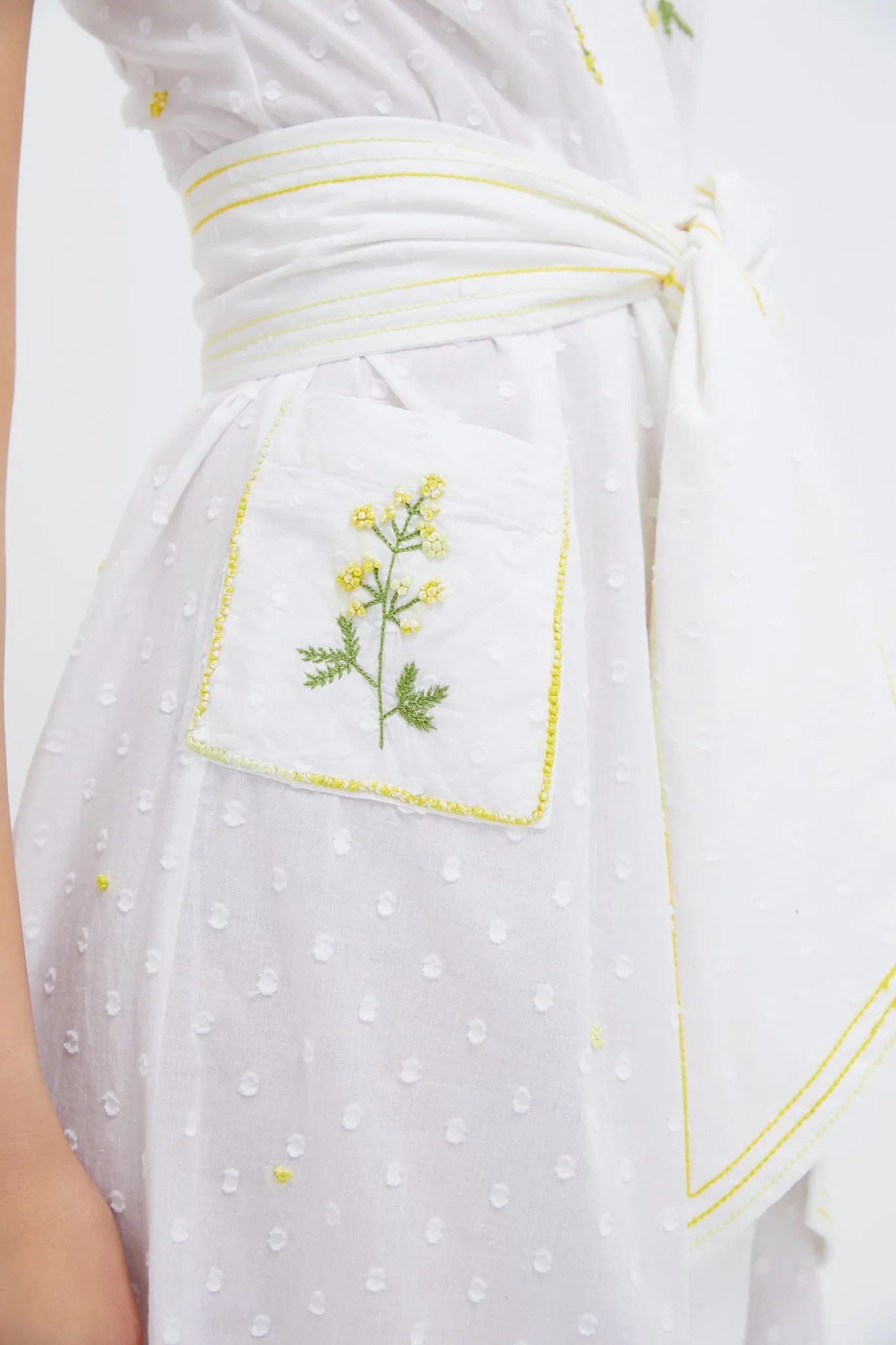 White and Yellow BB Maxi Dress sold by Tuckernuck product image thumbnail 5