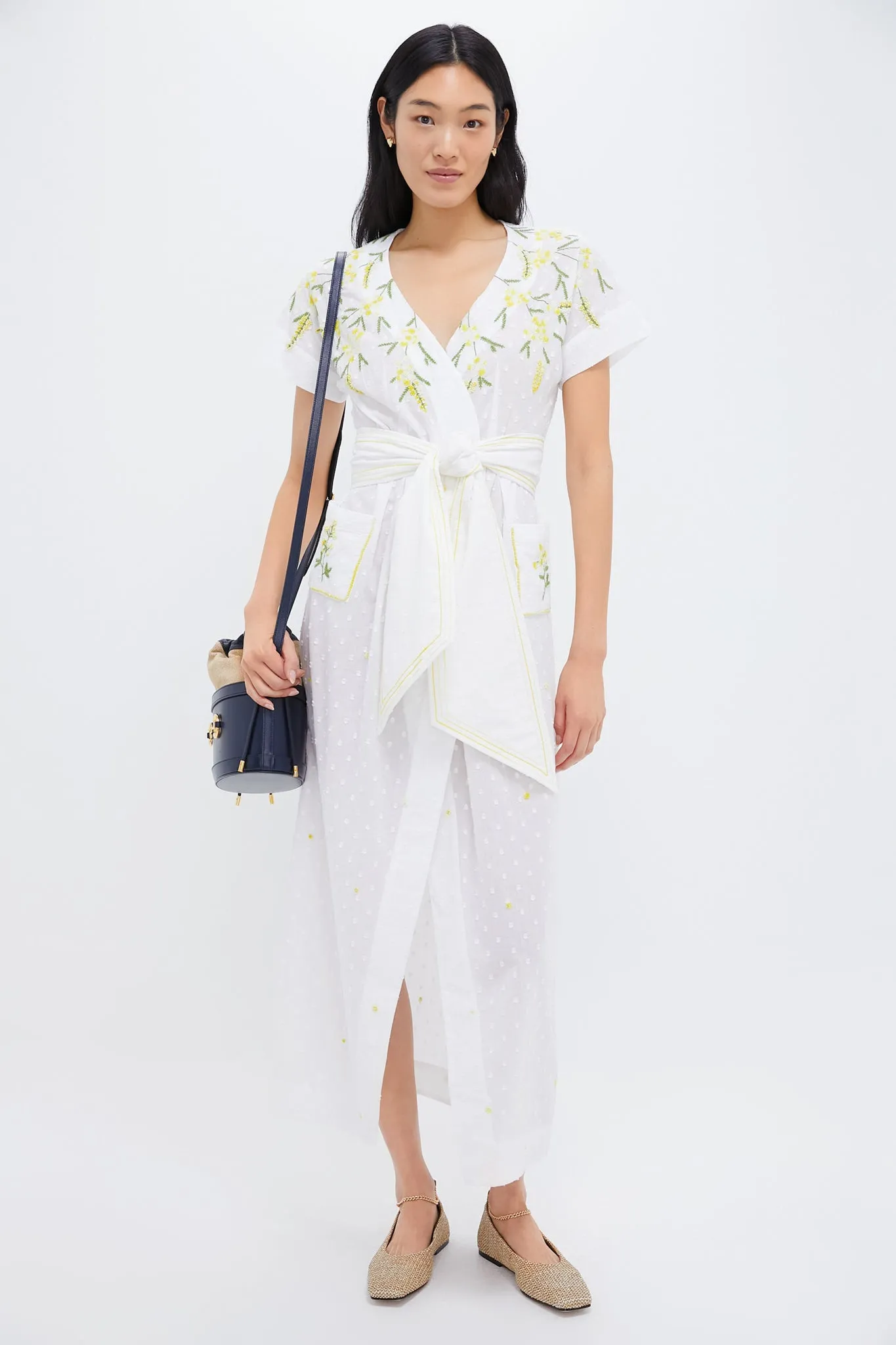 White and Yellow BB Maxi Dress sold by Tuckernuck product image thumbnail 2