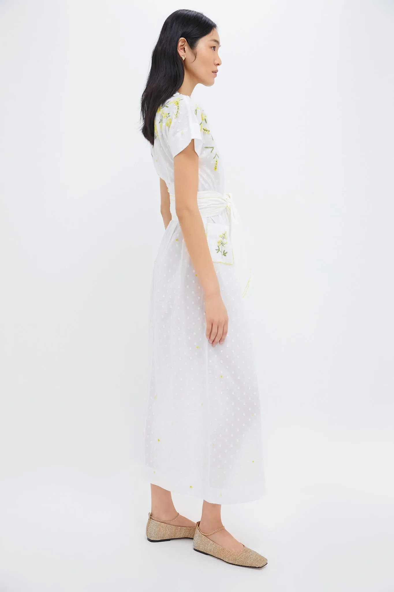 White and Yellow BB Maxi Dress sold by Tuckernuck product image thumbnail 3