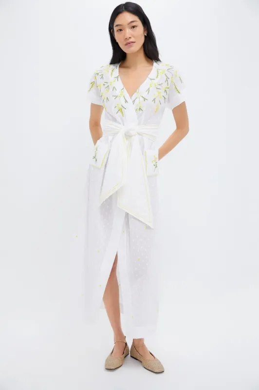 White and Yellow BB Maxi Dress sold by Tuckernuck