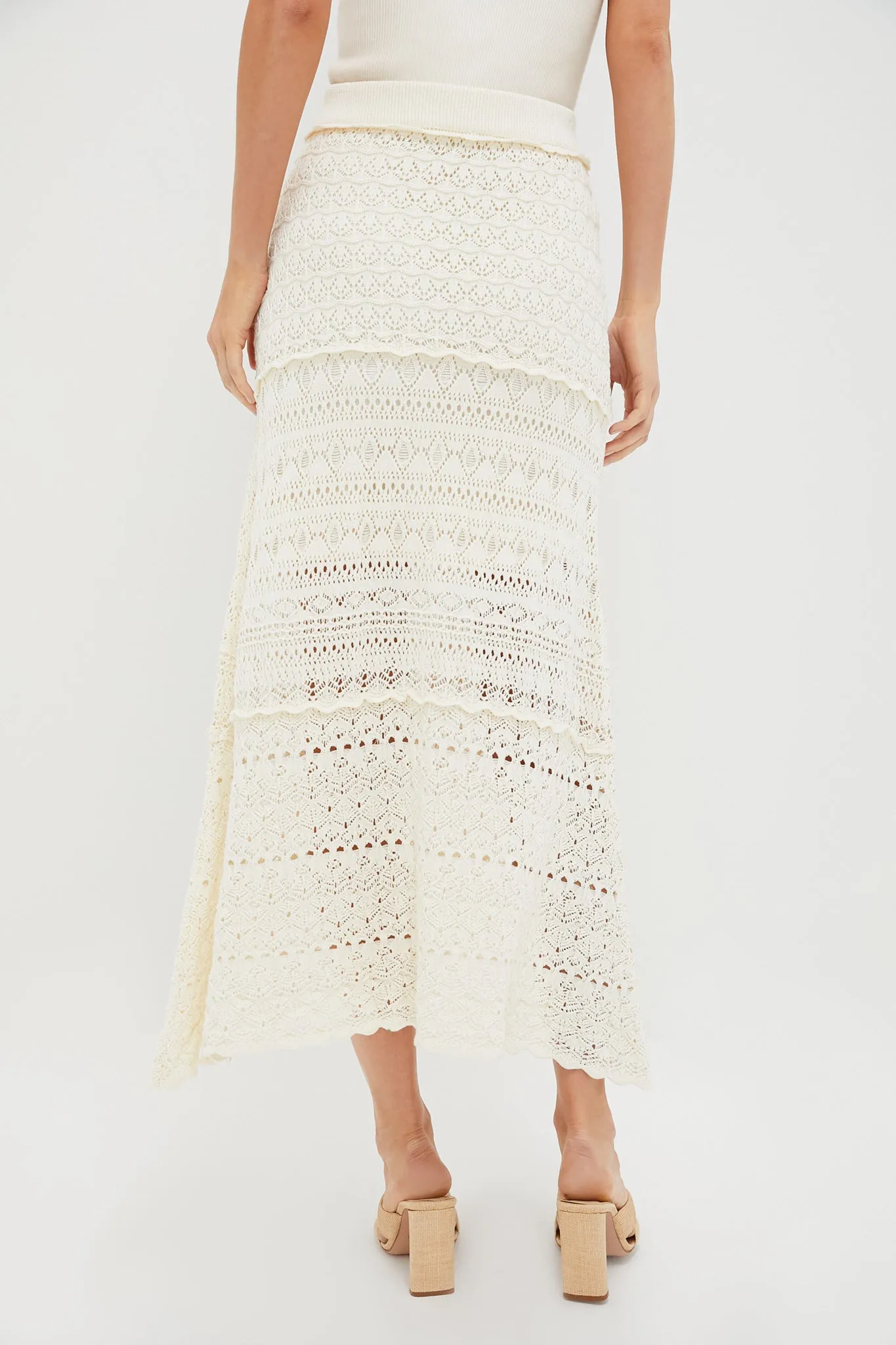 Ecru Crochet Maxi Skirt sold by Tuckernuck product image thumbnail 4