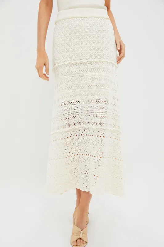Ecru Crochet Maxi Skirt sold by Tuckernuck
