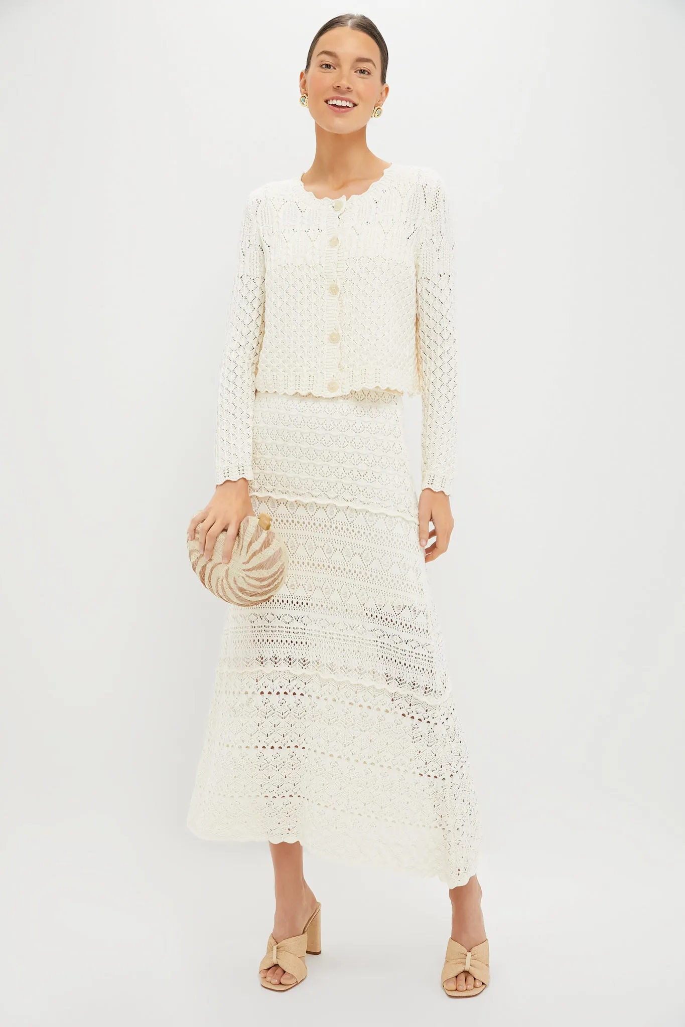 Ecru Crochet Maxi Skirt sold by Tuckernuck product image thumbnail 2