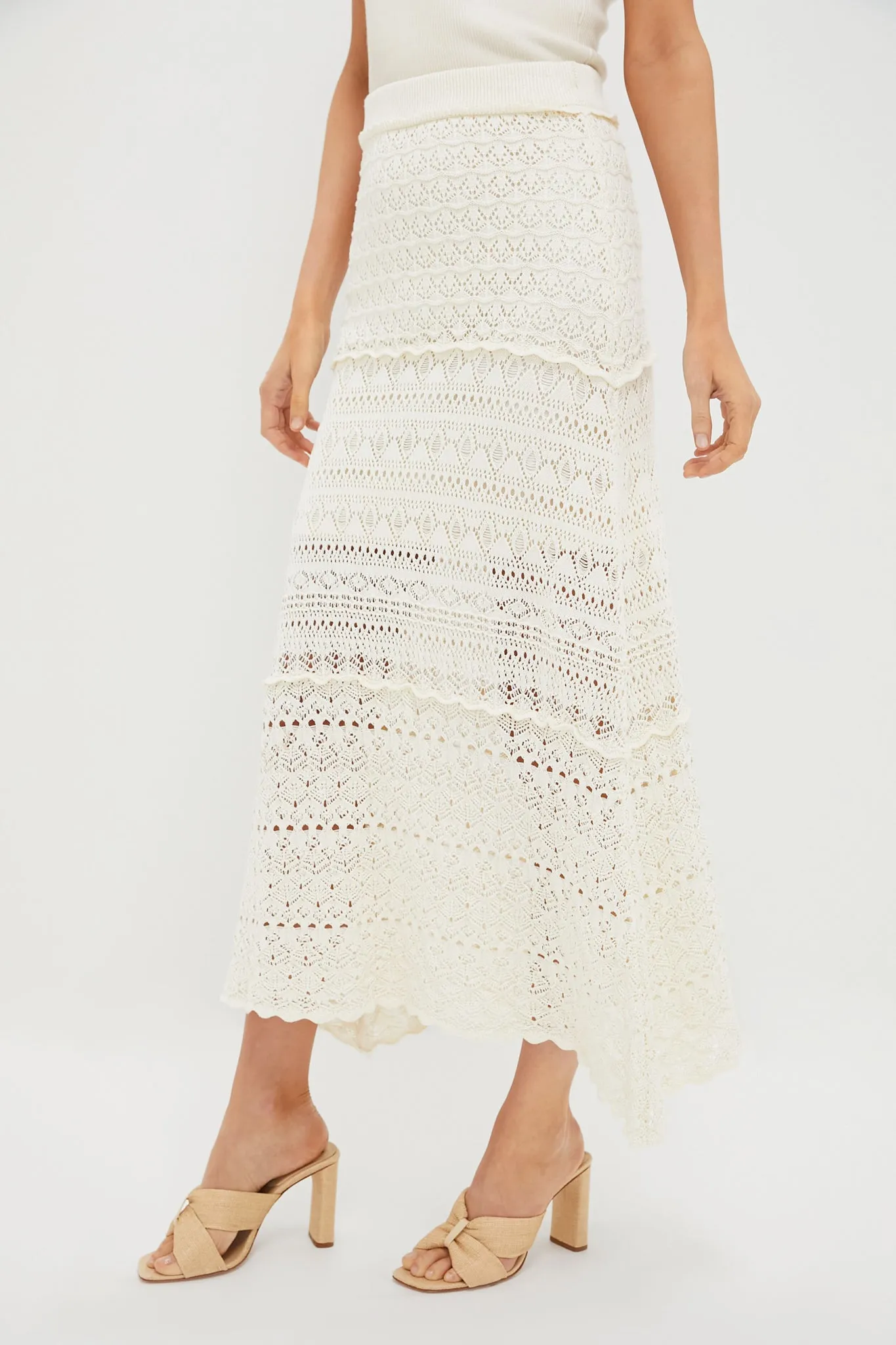 Ecru Crochet Maxi Skirt sold by Tuckernuck product image thumbnail 3
