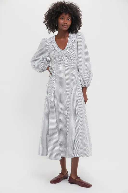 Embellished Croquet Stripe Vera Dress sold by Tuckernuck