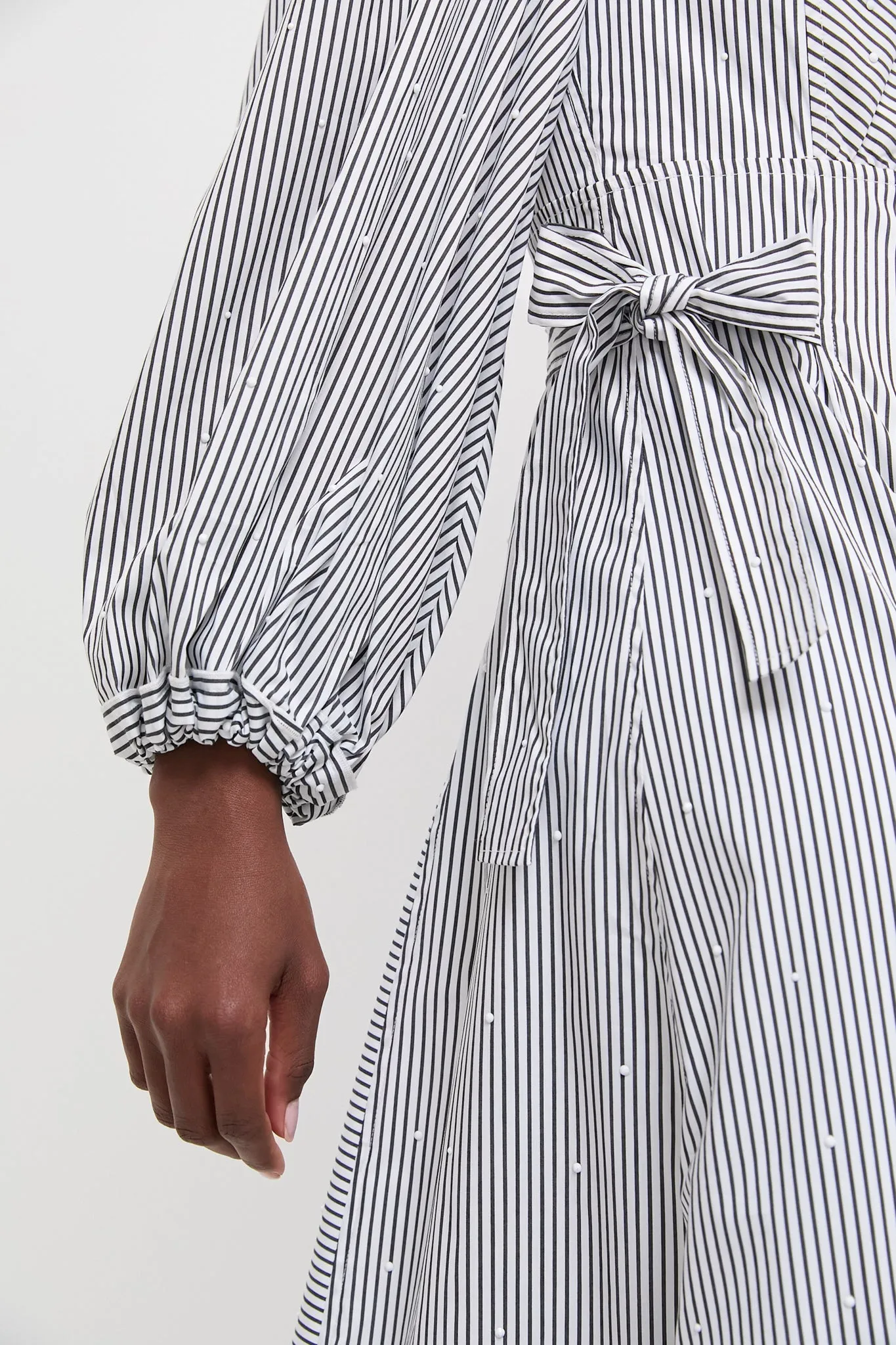 Embellished Croquet Stripe Vera Dress sold by Tuckernuck product image thumbnail 5