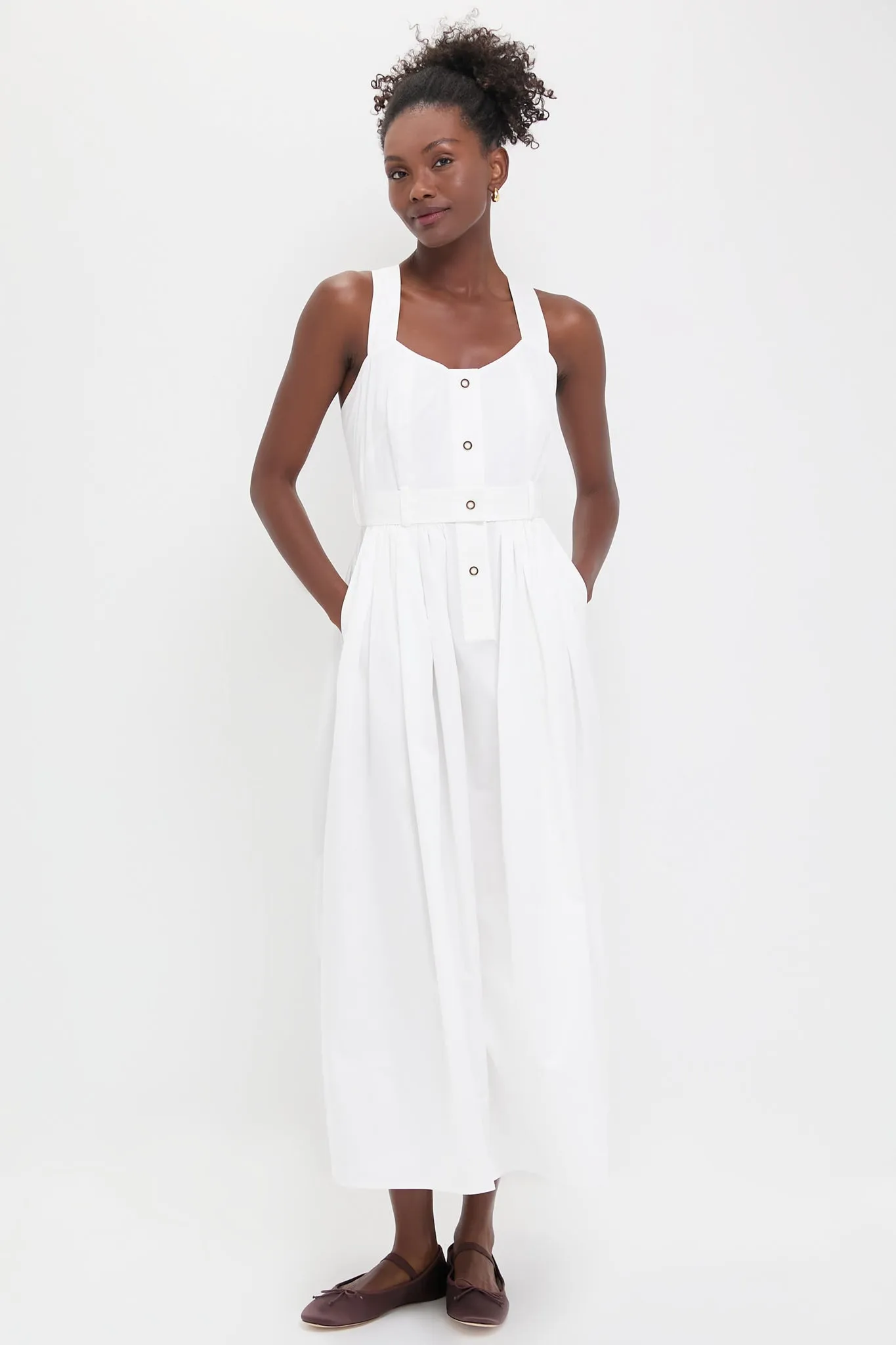 Bright White Cleo Dress sold by Tuckernuck