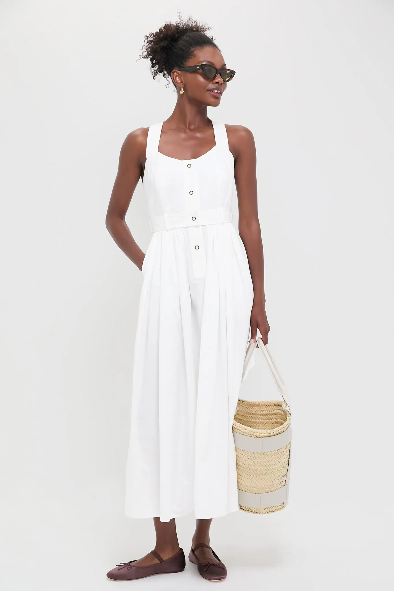 Bright White Cleo Dress sold by Tuckernuck product image thumbnail 2