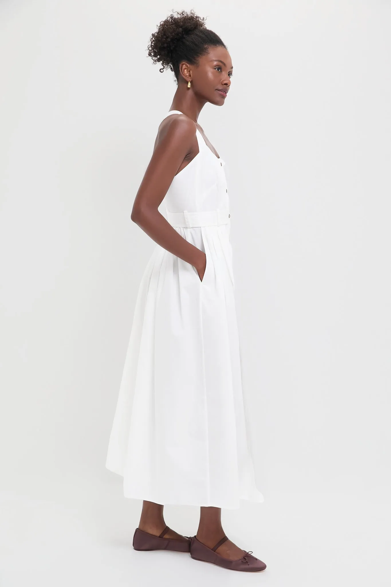 Bright White Cleo Dress sold by Tuckernuck product image thumbnail 3