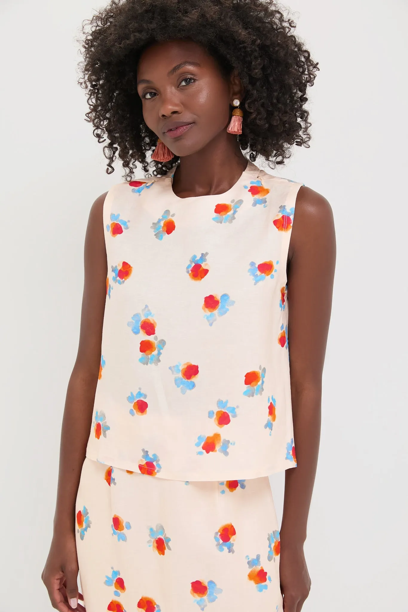 Watercolor Floral Luna Top sold by Tuckernuck