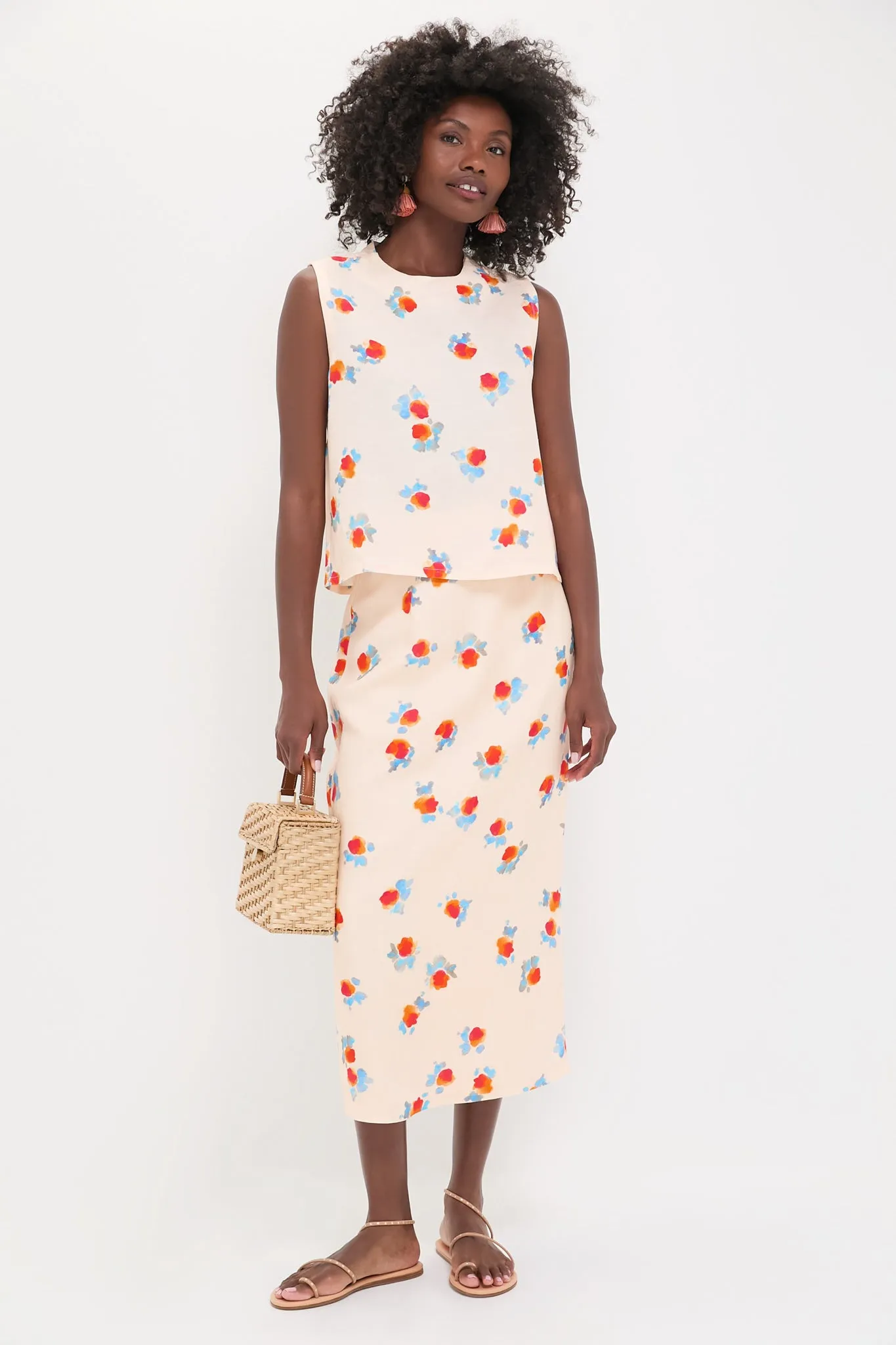 Watercolor Floral Isla Skirt sold by Tuckernuck product image thumbnail 2