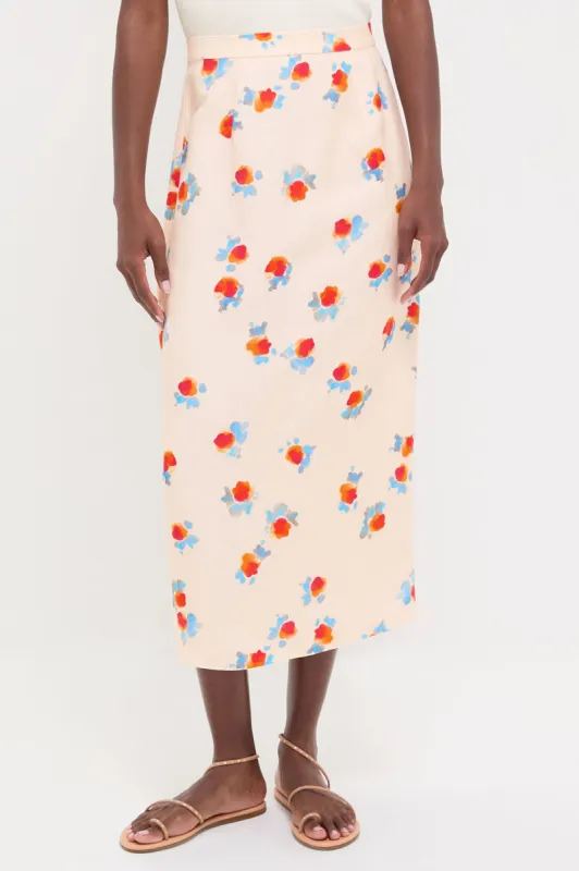 Watercolor Floral Isla Skirt sold by Tuckernuck