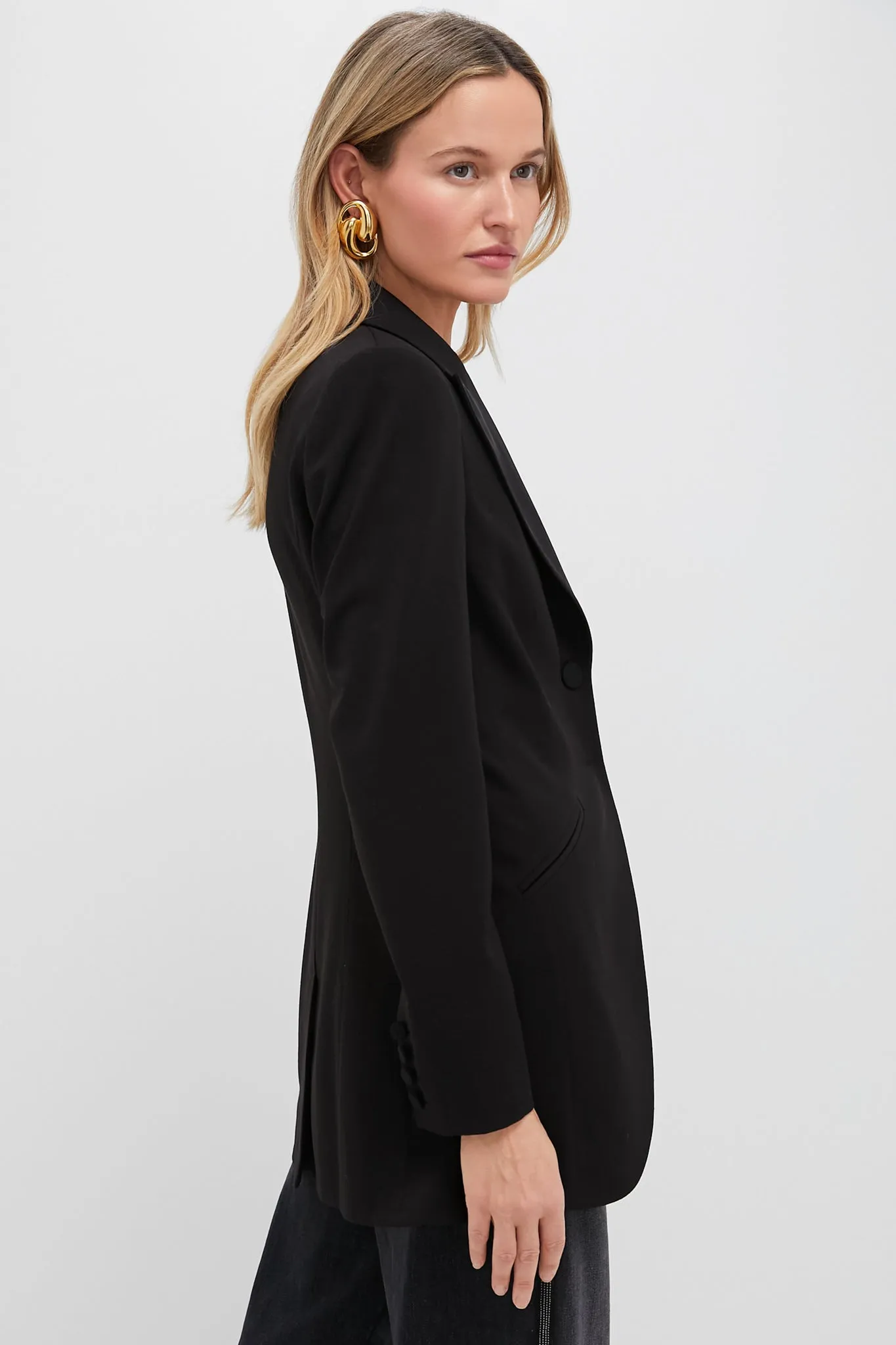 Satin Lapel Emile Blazer sold by Tuckernuck product image thumbnail 3