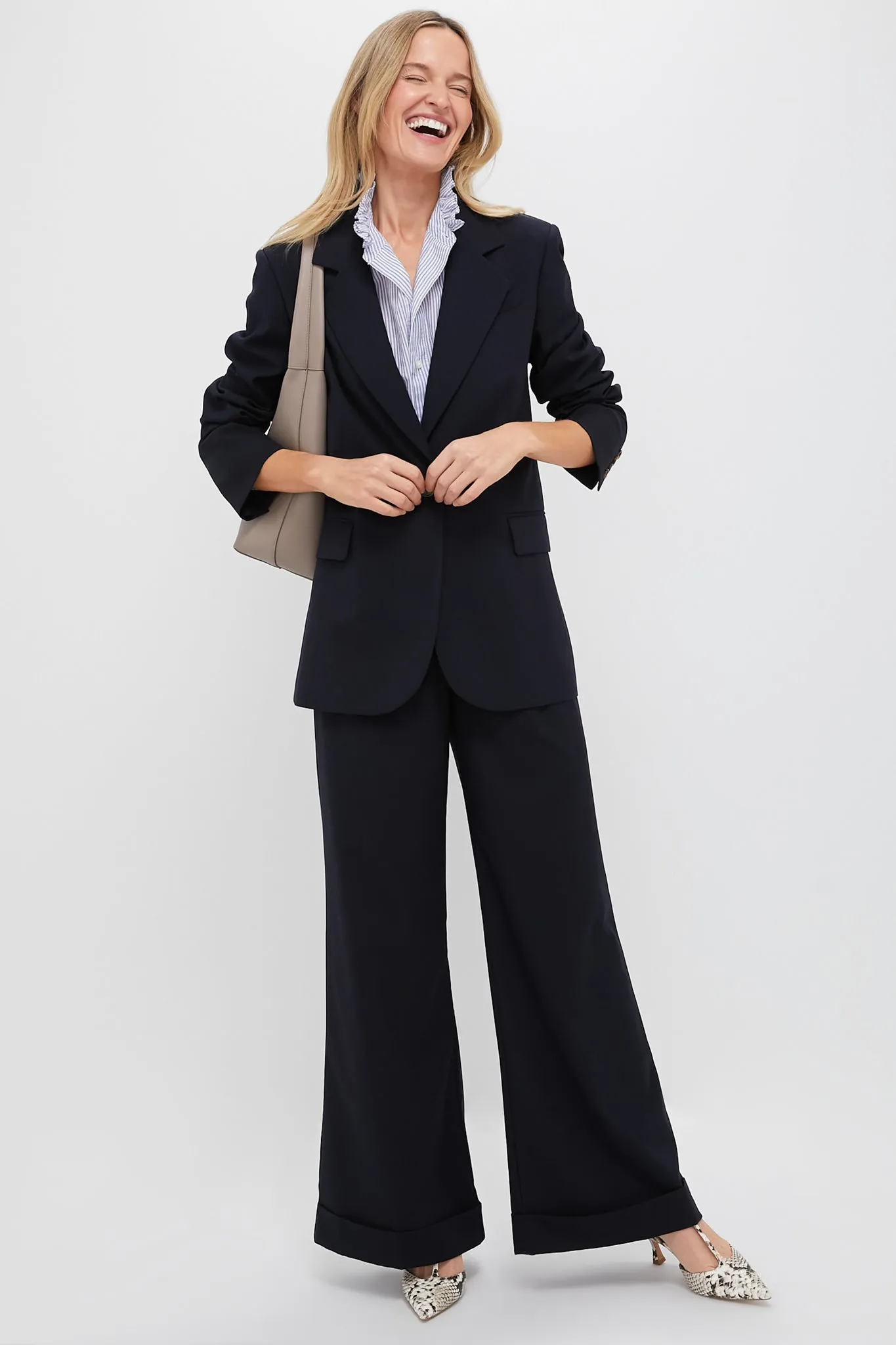 Navy Leo Blazer sold by Tuckernuck product image thumbnail 2