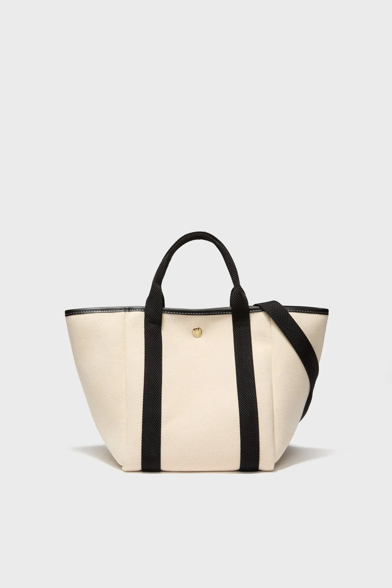 White and Black Traversee S Square Tote sold by Tuckernuck