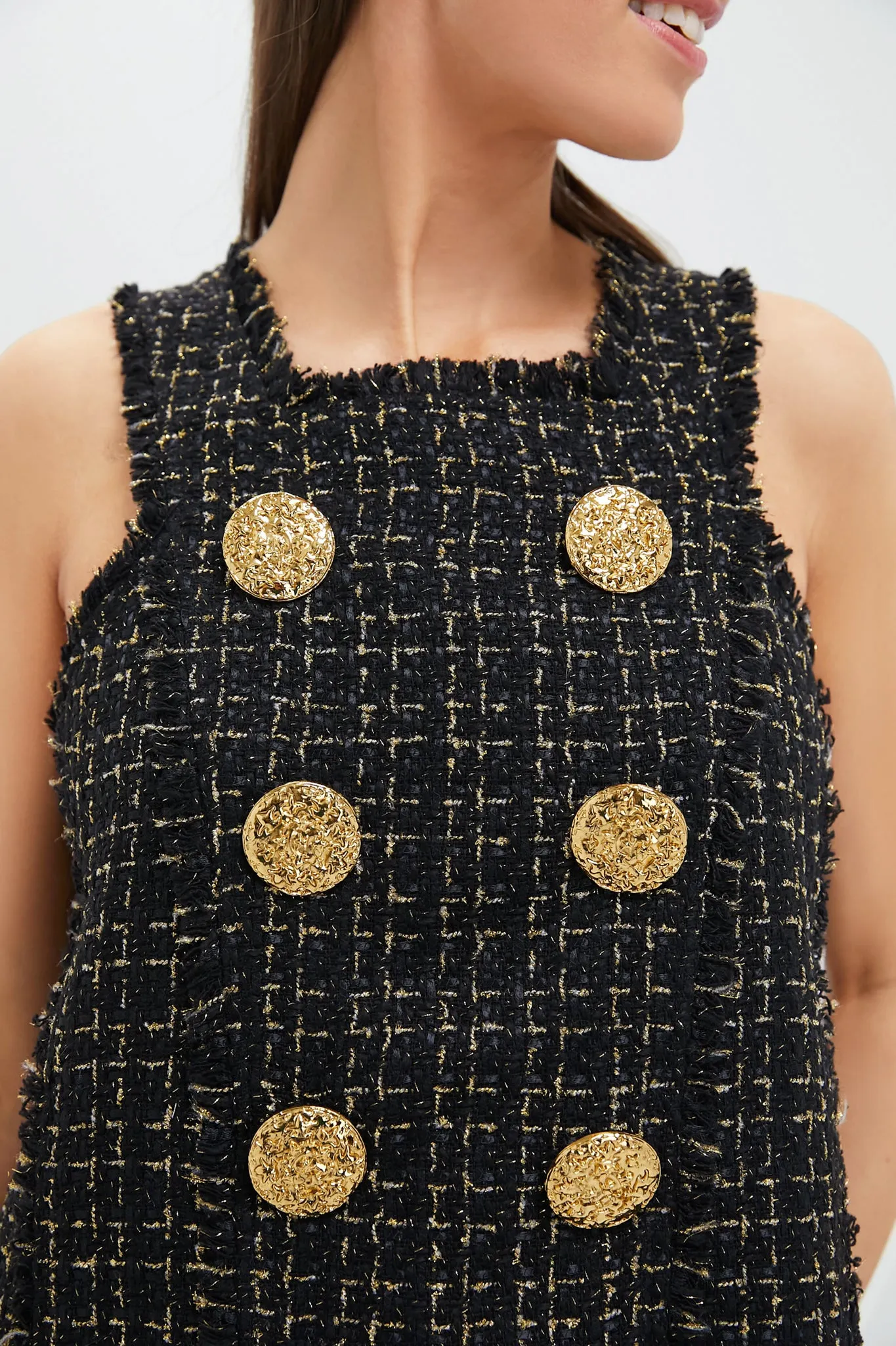 Black Tweed Antonia Dress sold by Tuckernuck product image thumbnail 5