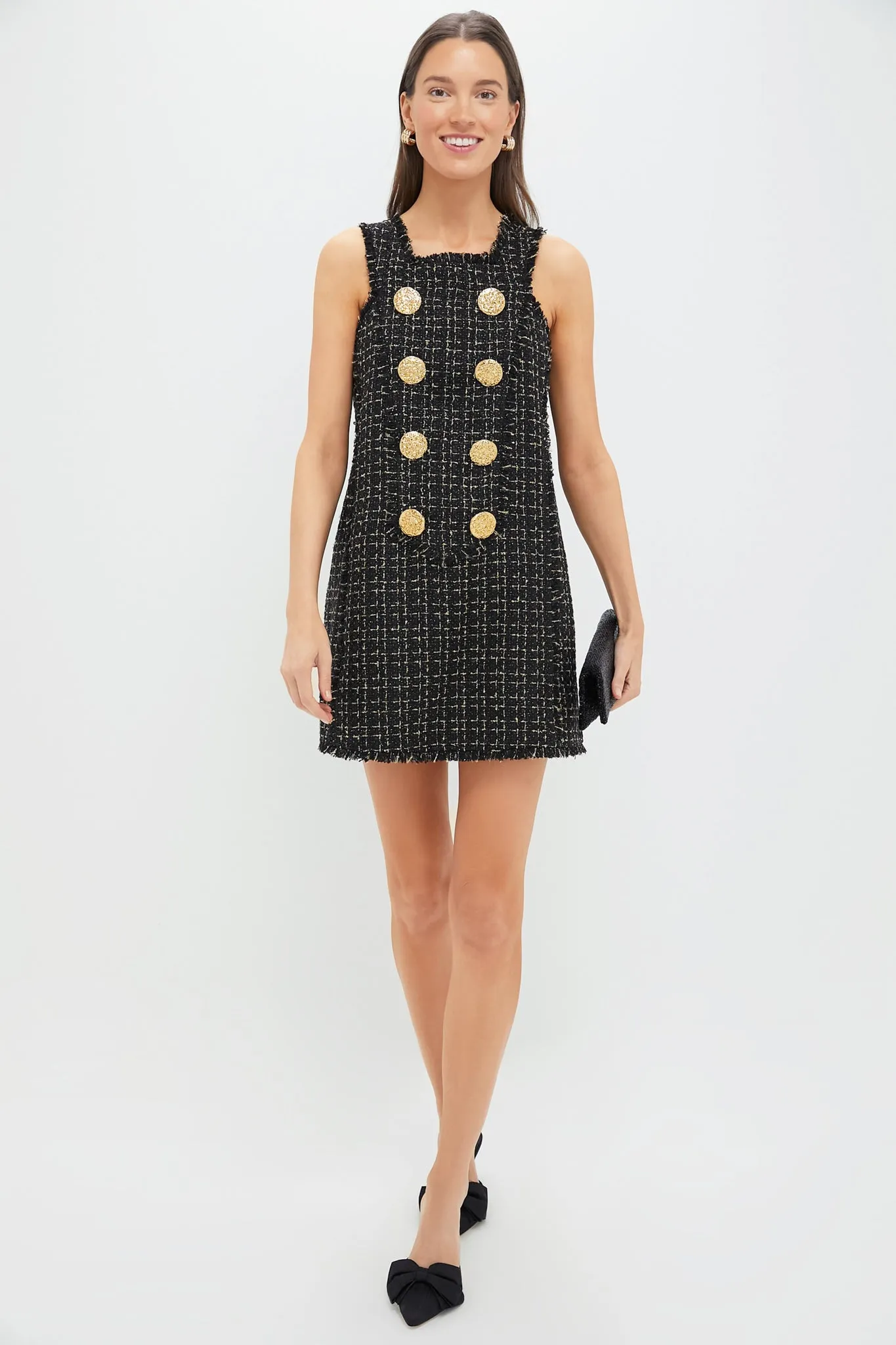 Black Tweed Antonia Dress sold by Tuckernuck product image thumbnail 2