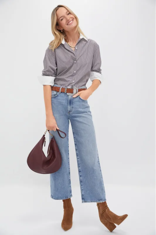 Red Stripe Nadine Boyfriend Button Down sold by Tuckernuck