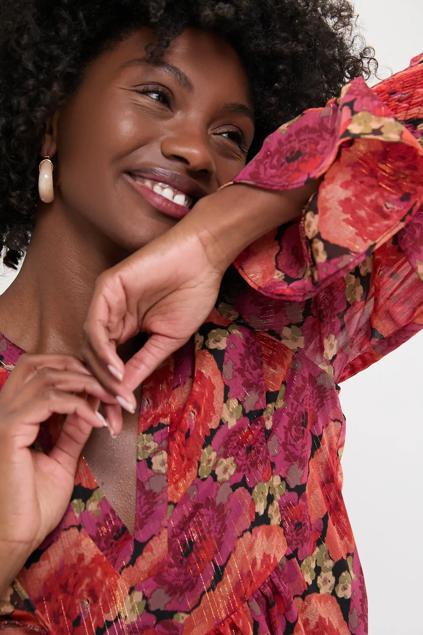 Rose Chiffon Kenzo Dress sold by Tuckernuck product image thumbnail 5