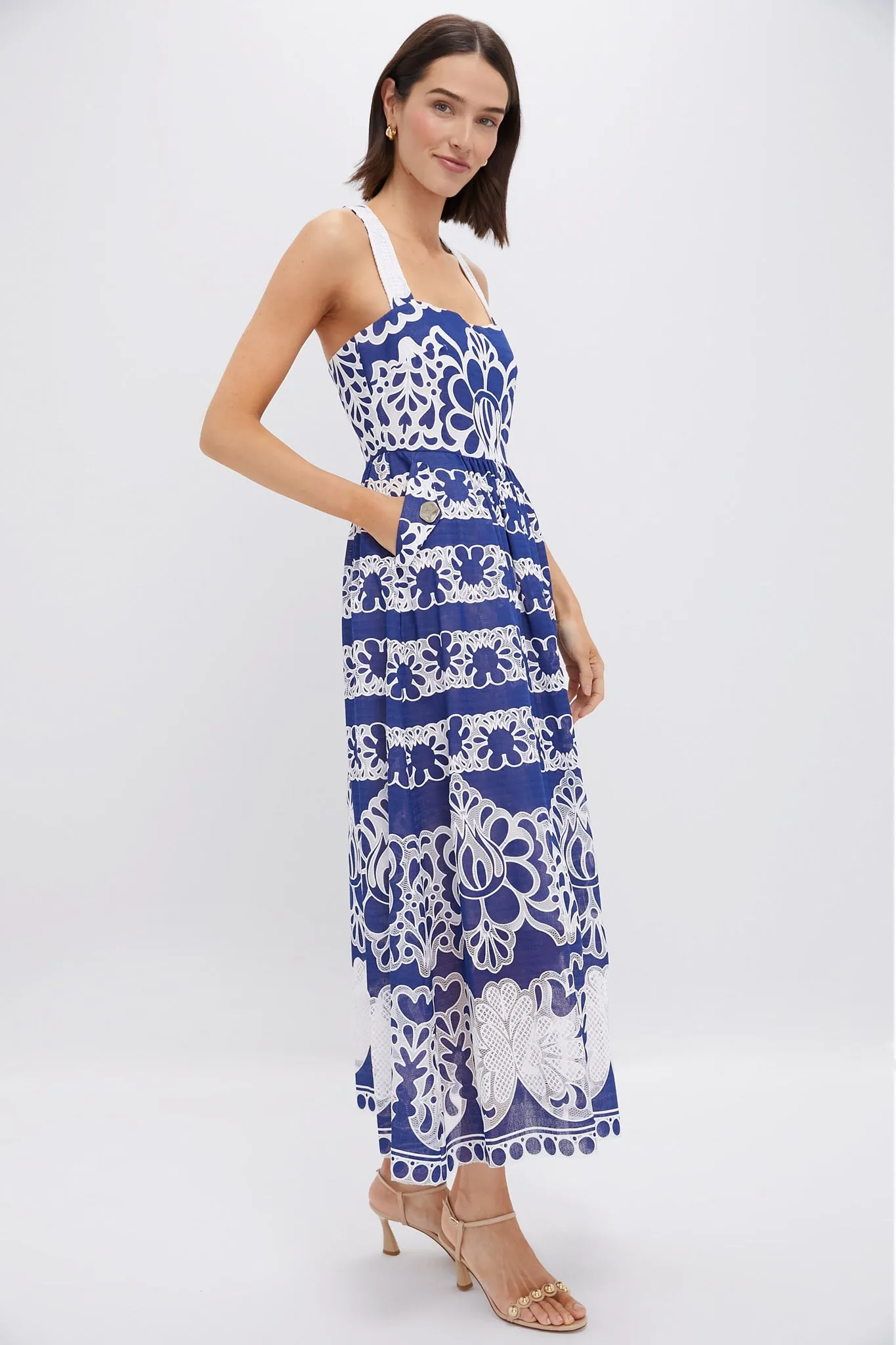 Navy Mavaro Lace Dress sold by Tuckernuck product image thumbnail 3