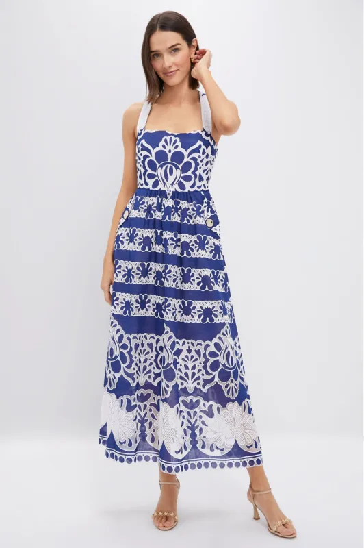 Navy Mavaro Lace Dress sold by Tuckernuck