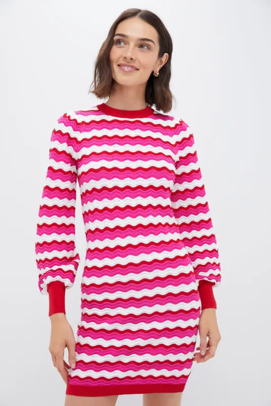 Ruby Wavy Stripe Callie Mini Dress sold by Tuckernuck