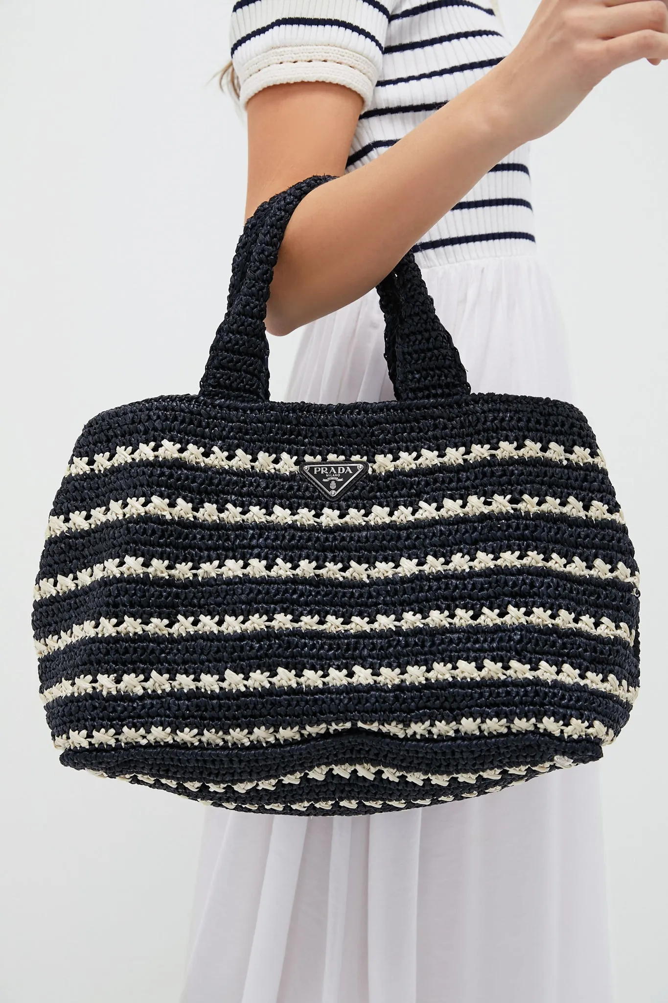 PRADA Raffia Canapa Tote sold by Tuckernuck product image thumbnail 2