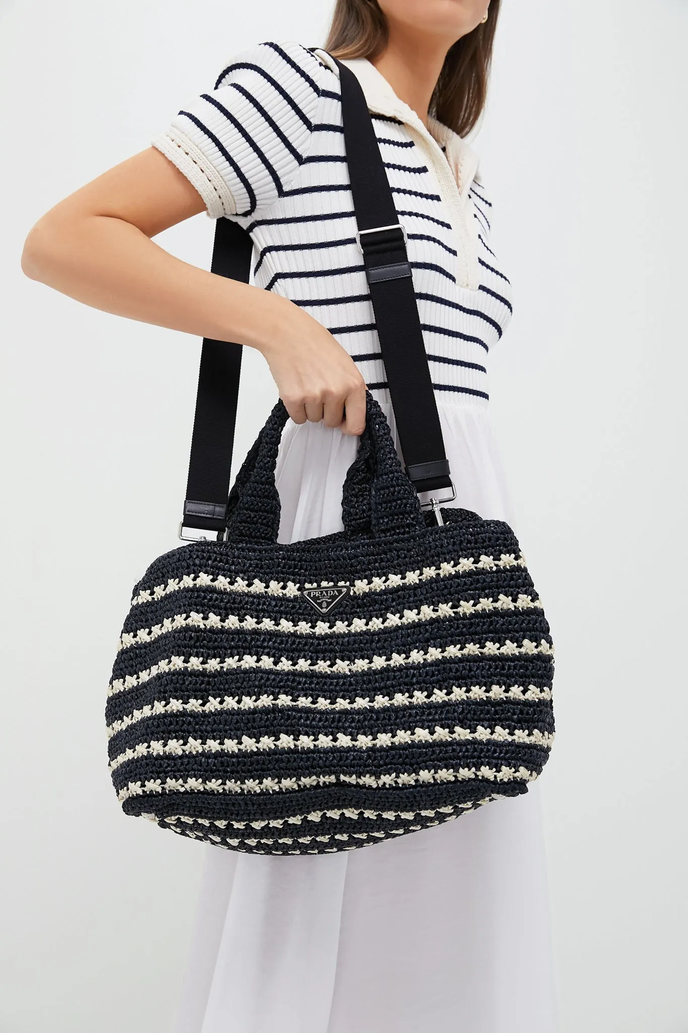 PRADA Raffia Canapa Tote sold by Tuckernuck product image thumbnail 4