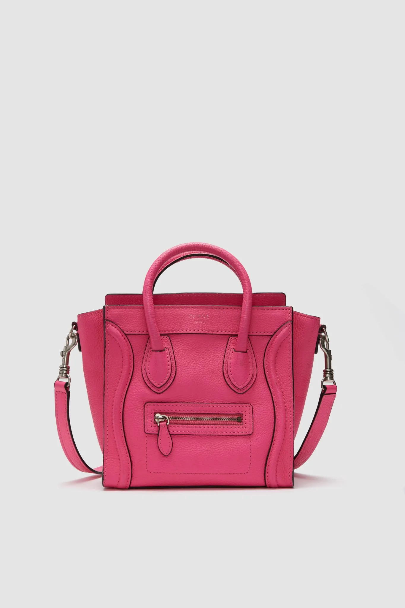 CELINE Pink Leather Mini Luggage Shoulder Bag sold by Tuckernuck