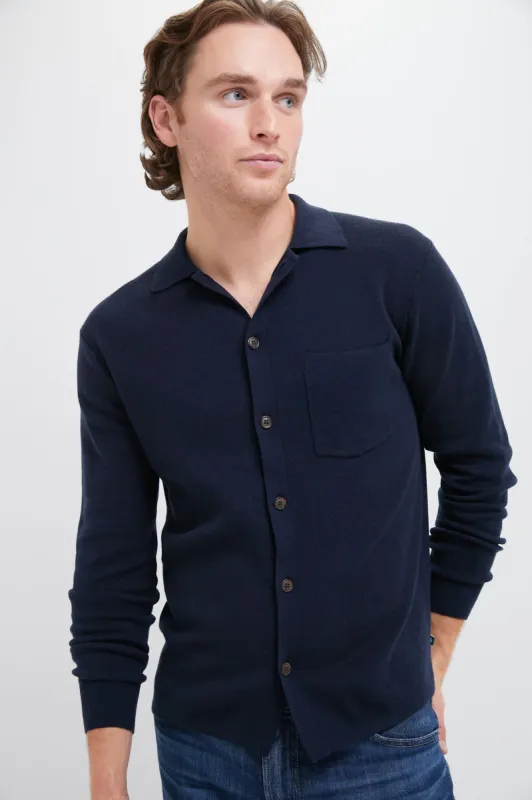 Navy Merino Cardigan sold by Tuckernuck