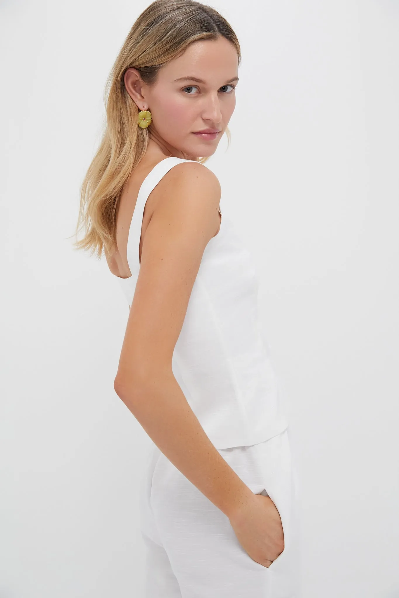 White Dora Textured Top sold by Tuckernuck product image thumbnail 3