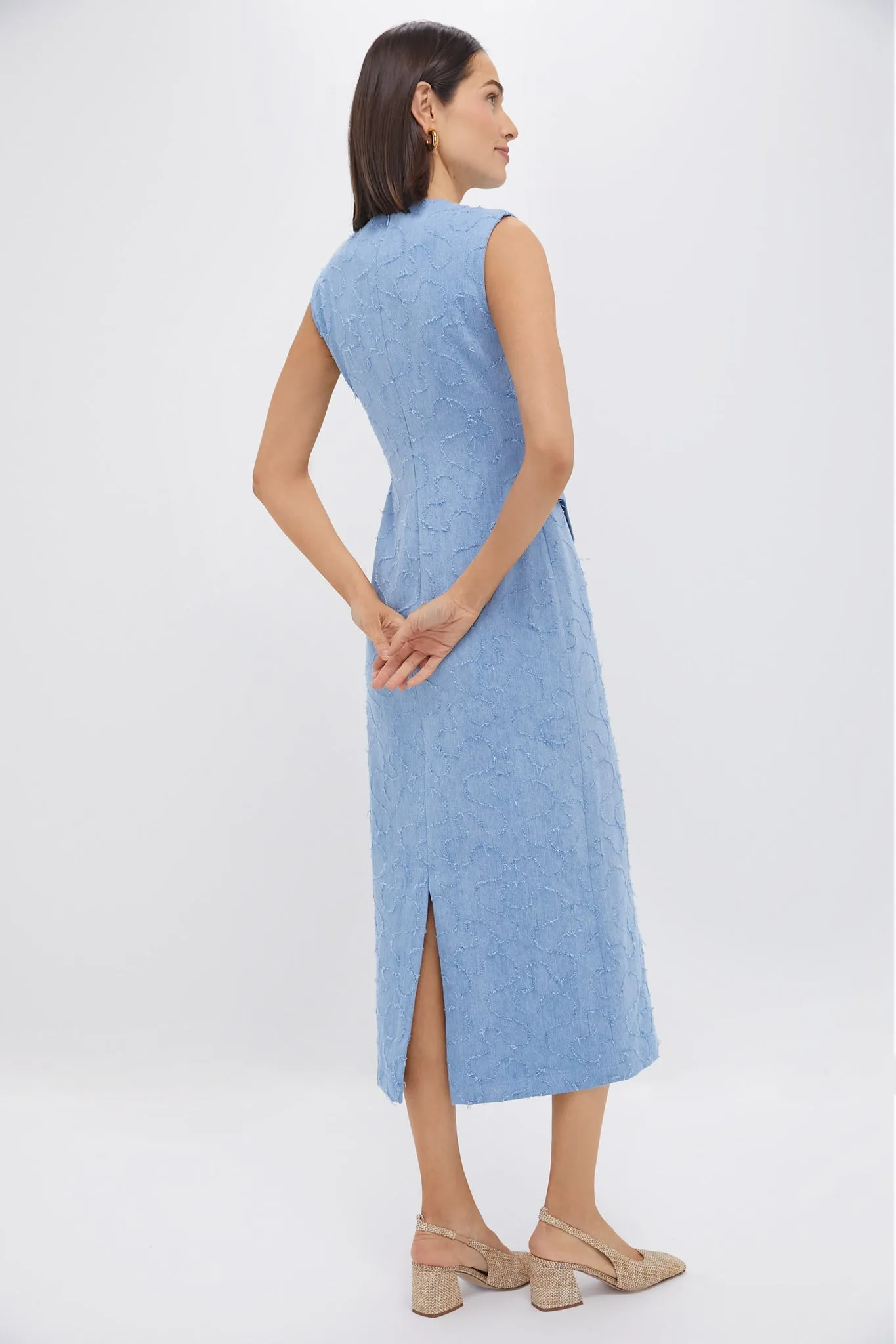 Washed Blue Laetitia Line Denim Dress sold by Tuckernuck product image thumbnail 5