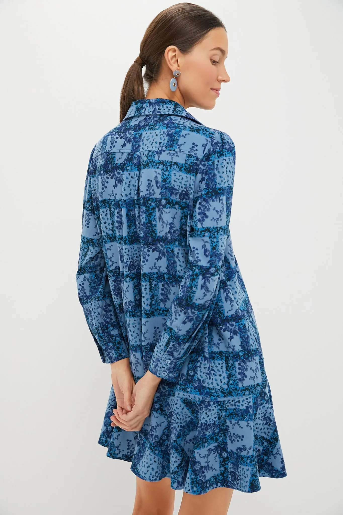 Trellis Vine Crepe Callahan Shirt Dress sold by Tuckernuck product image thumbnail 4