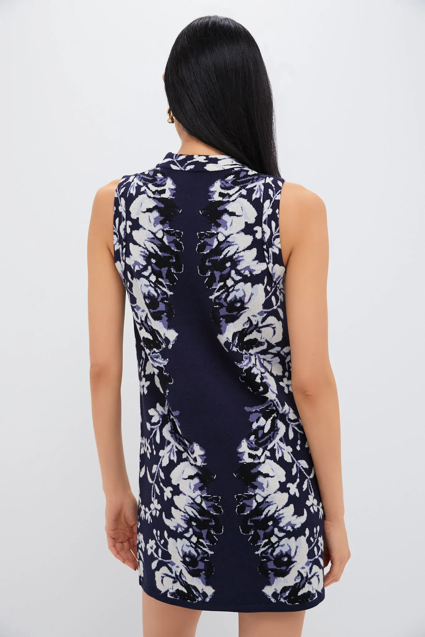 Indigo Reflection Knit Jacquard Marie Dress sold by Tuckernuck product image thumbnail 4
