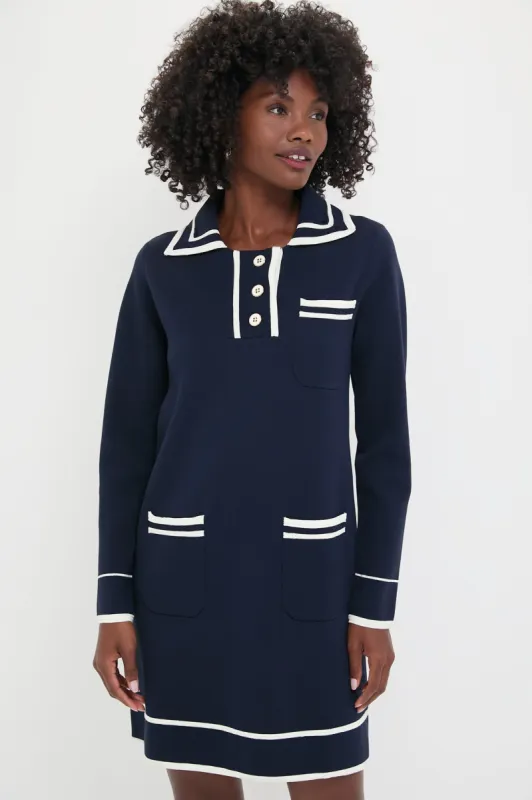 Navy Eleonora Dress sold by Tuckernuck
