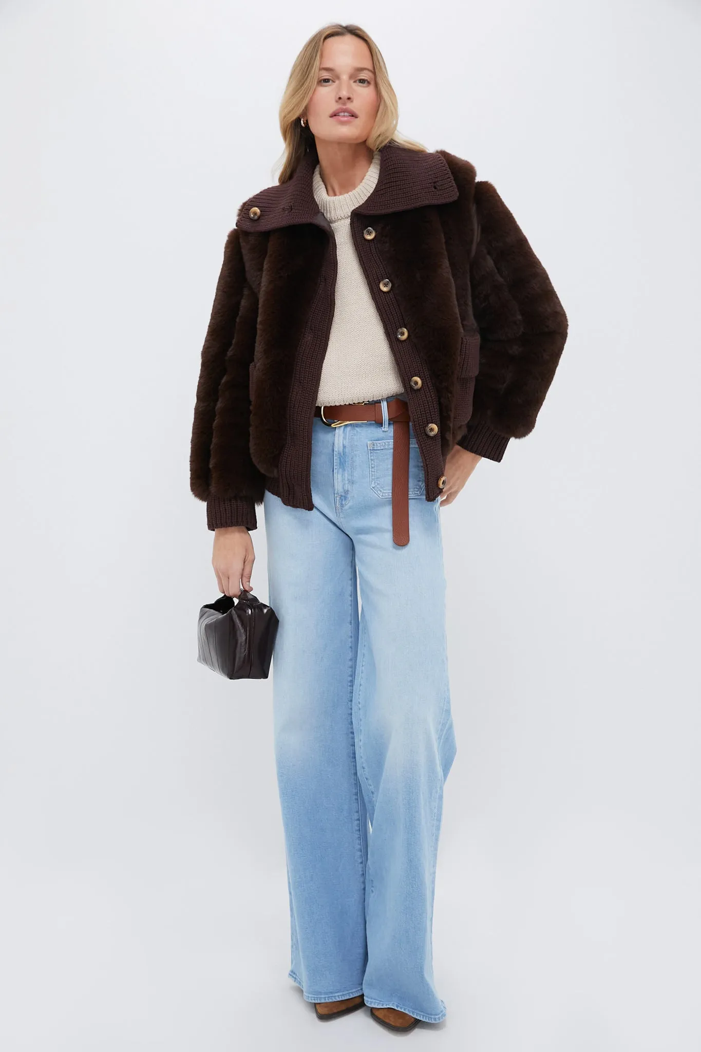 Mahogany Faux Fur Walden Jacket sold by Tuckernuck product image thumbnail 2