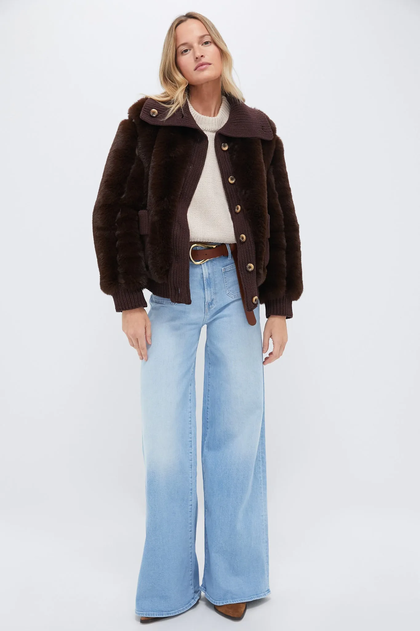 Mahogany Faux Fur Walden Jacket sold by Tuckernuck product image thumbnail 5