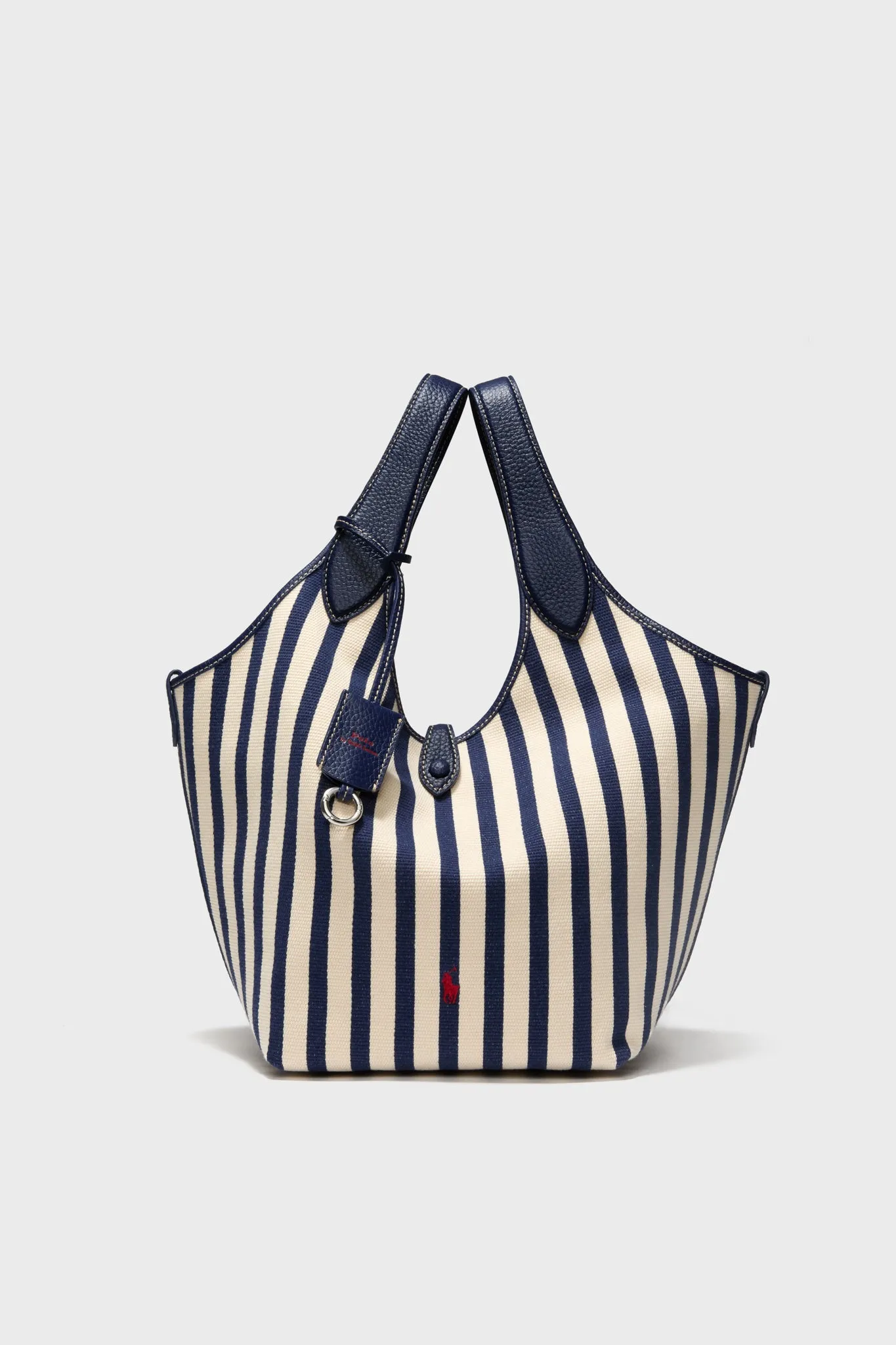 Ink and White Stripe Polo Medium Canvas Tote sold by Tuckernuck